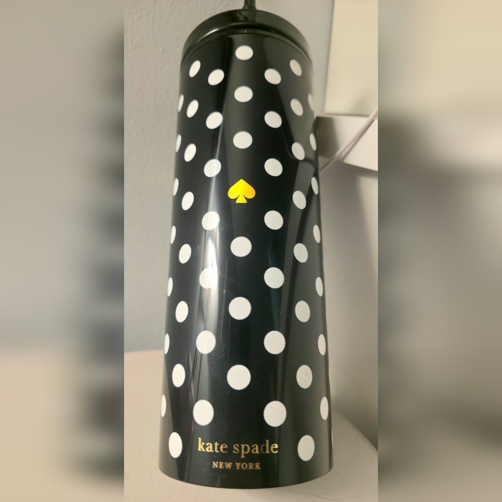Kate Spade Black and White Polka Dot Tumbler - Picture 3 of 4